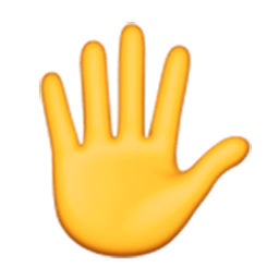 Raised Hand With Fingers Splayed Emoji for Facebook, Email & SMS | ID