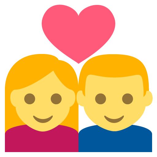 Couple With Heart Emoji For Facebook Email And Sms Id 152 Uk