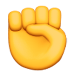 closed hands emoji