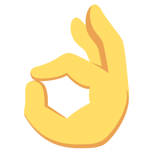 Ok Hand Sign | ID#: 1343 | Emoji.co.uk