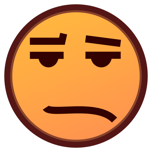Open Mouth Fear Face Emoji Orange
