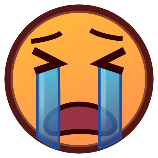 Loudly Crying Face | ID#: 61 | Emoji.co.uk