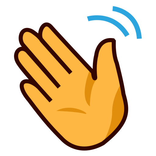 Hand Emoji Clipart Hand Wave Waving Hand Emoji No Background Png Images