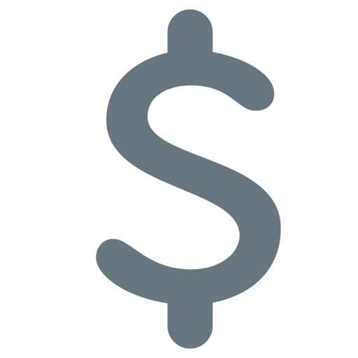 Heavy Dollar Sign | ID#: 11234 | Emoji.co.uk
